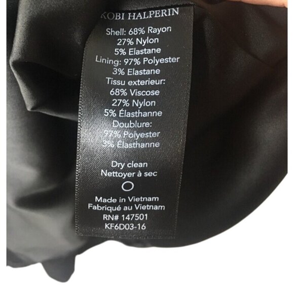 New Kobi Halperin Fit & Flare Dress Black Size 8 M - Picture 9 of 12